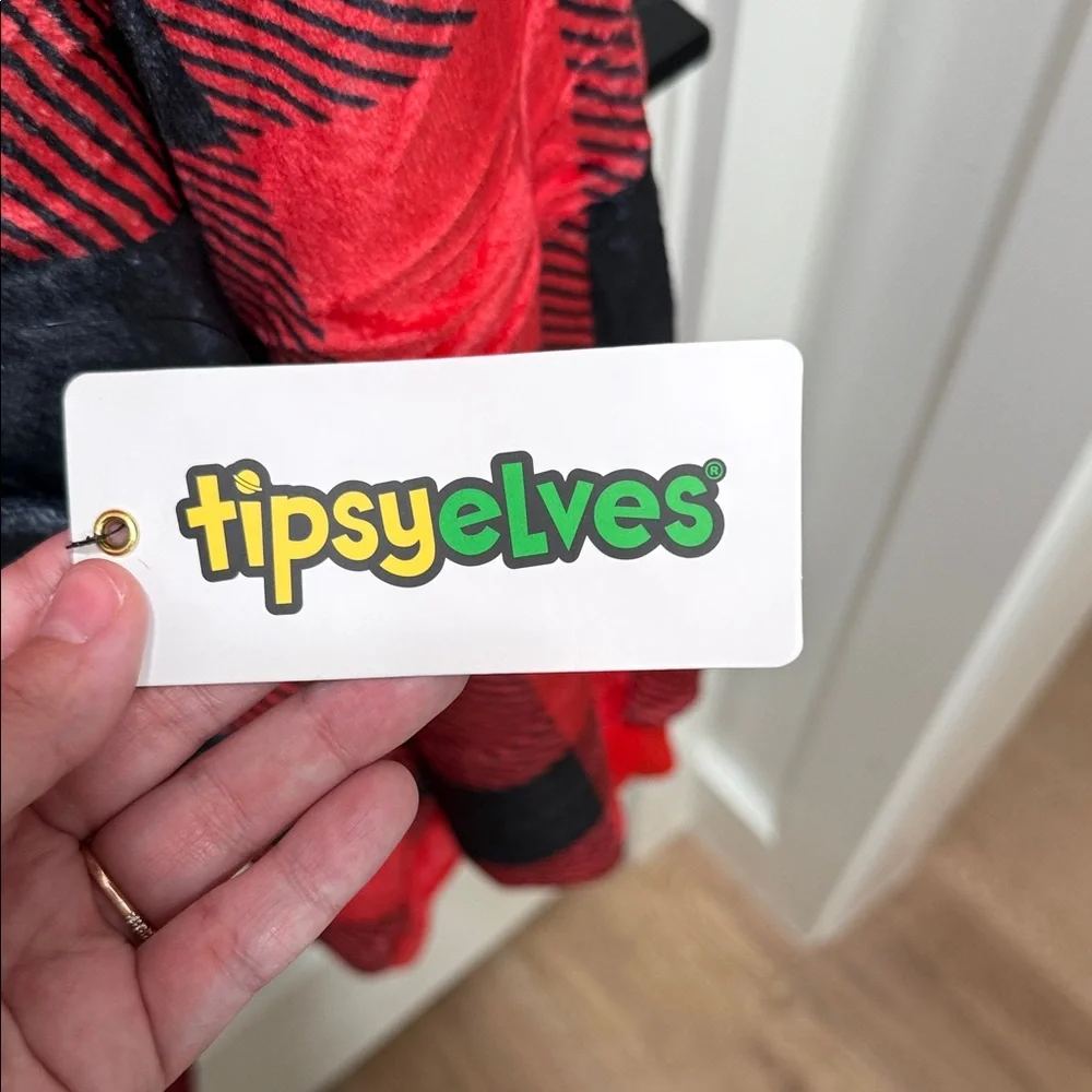 NWT Tipsy Elves Lumberjack Blanket Hoodie